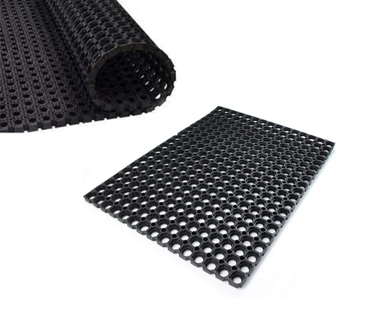 Rubber hollow mats